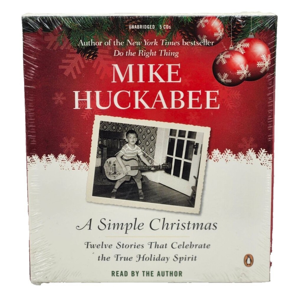 Mike Huckabee Audiobook on CD Simple Christmas: Twelve Stories Celebrate Holiday